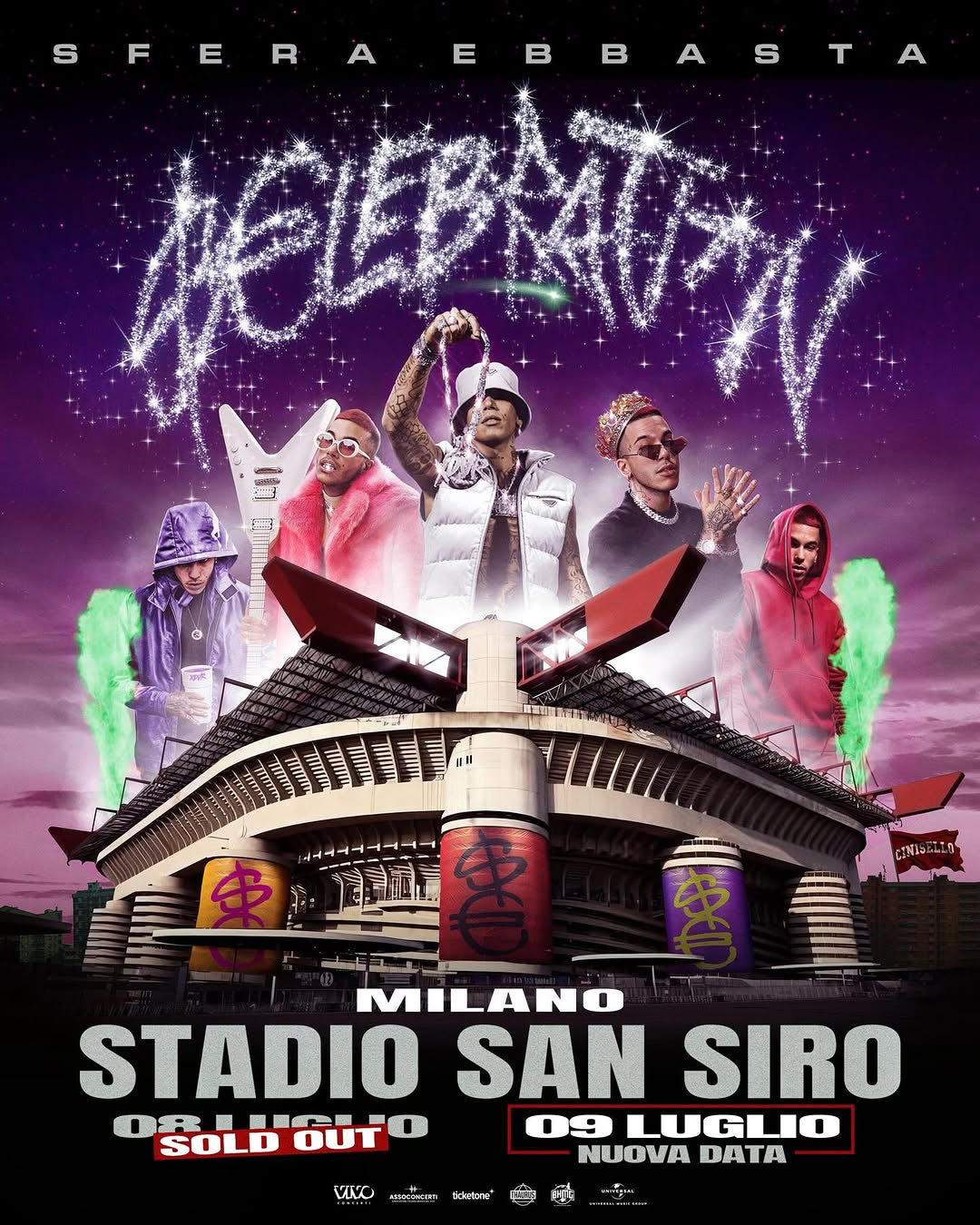 $€LEBRAT10N | Sfera Ebbasta – Milano San Siro | 9 Luglio 2026