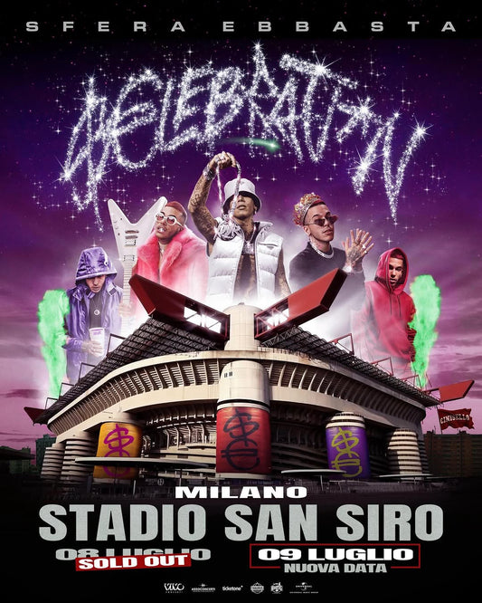 $€LEBRAT10N | Sfera Ebbasta – Milano San Siro | 9 Luglio 2026